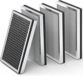 JF260 Replacement Filter Compatible with JF260 JF260S Air Purifier and AP1273 Air Purifier, 3-in-1 Filtration System H13 True HEPA Filter Activated Carbon Filter, JF260-RF Silver 4 Pack