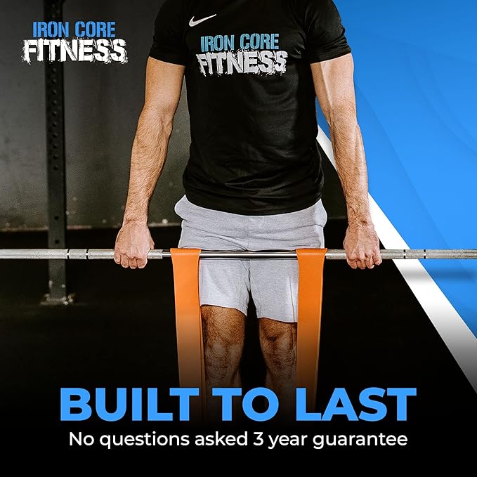 Pull Up Assistance Resistance Bands - Long Loop Power Bands for Men and Women - Strength Power Flexibility Training at Home & Gym - Ebooks & Workout Chart Included by Iron Core Fitness-FlexoryFit