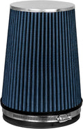 BLUE 6" 152 mm Inlet Truck Air Cone Replacement Performance Washable Clamp-On by RtunesRacing