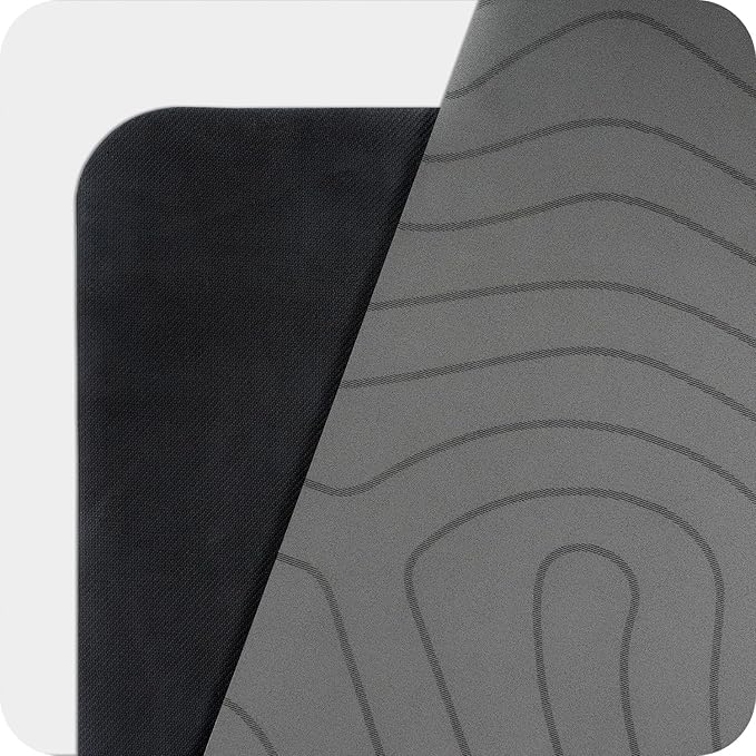 4mm Cushioned Exercise Mat for Yoga & Pilates - Anti Slip, Polyurethane with Suede Top & Carrying Strap-FlexoryFit