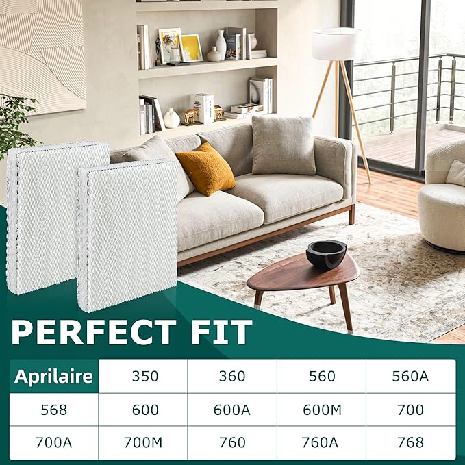 TOMOON 35 Water Panel Replacement for April.aire Humidifier, Compatible with 300 350 360 560 560A 568 600 600A 600M 700 700A 700M 760 760A 768|10" x 13" 3 Pack