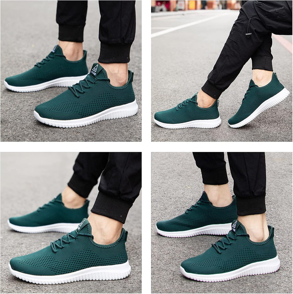 VAMJAM Men's Running Shoes Ultra Lightweight Breathable Walking Shoes Non Slip Athletic Fashion Sneakers Mesh Workout Casual Sports Shoes