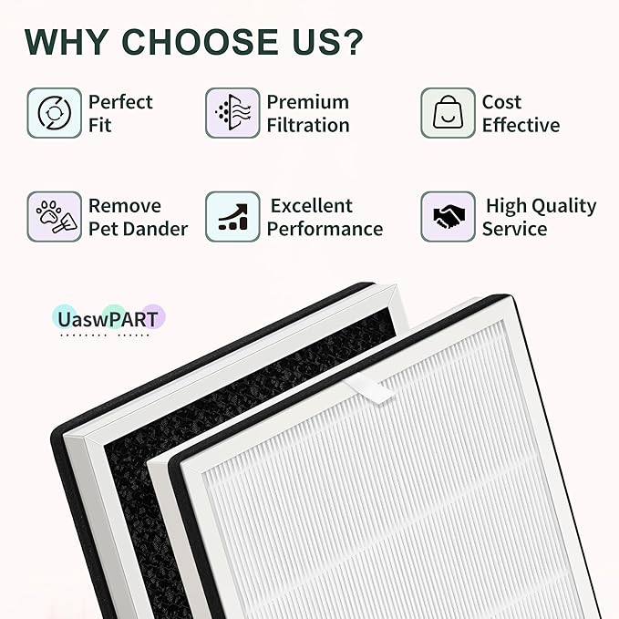 Europa Air Filter Compatible with Afloia Europa Air Puri-fier, 3-in-1 H13 True HEPA Filter Suitable for Europa Air Puri-fier Filter Replacement, 1-Pack for B0CLRSB5J7 B0CHW3V387