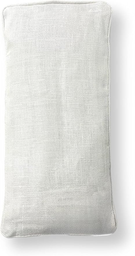 Organic Linen Eye Pillow - Lavender & Flaxseed for Relaxation, Yoga, Stress Relief - Microwavable Heating Pad & Cool Compress - Made in USA - Gifts for Meditation-FlexoryFit