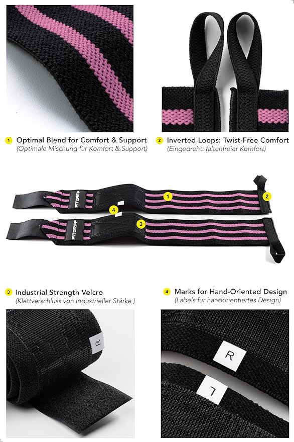 Fitgriff® Lifting Straps & Wrist Wraps (Bundle) Superior Support for Weightlifting & Gym Workouts - for Men and Women-FlexoryFit