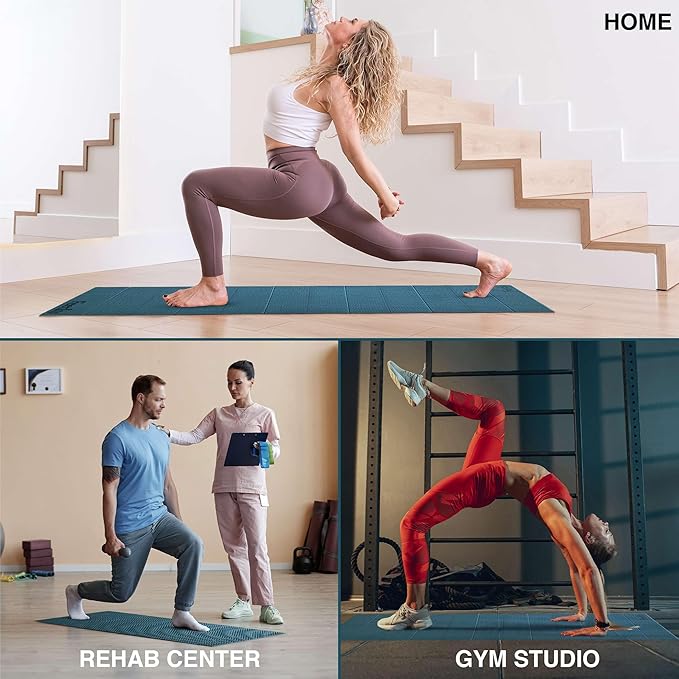 Foldable Yoga Exercise Mat – Lightweight, Anti-Slip, and Easy to Store for Yoga, Pilates, Home Workouts, and Floor Exercises-FlexoryFit