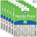 Nordic Pure 20x20x4 Pleated MERV 13 Air Filters 6 Pack by NordicPure