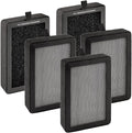 5 Pack LV-H128 Replacement Filter for LEVOIT LV-H128/ PUURVSAS (HM669A)/ ROVACS (RV60) Air Purifier, LV-H128 H13 True HEPA Filter, 3-in-1 Activated Carbon Filters, Replace #LV-H128-RF