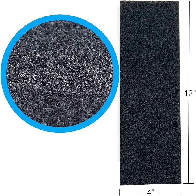 Activated Carbon Air Vent Filters for Home - 4" x 12" Dust Control Floor Vent Filters - Air Filter Freshener for Home Vents to Purify Indoor Air and Homes - Register Filters for Floor Vents (24-Pack)