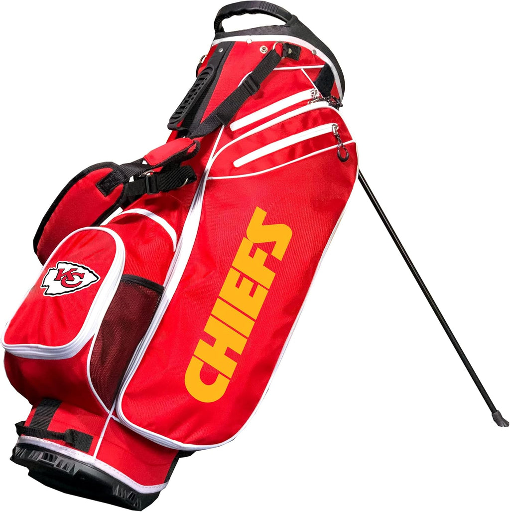 Team Golf NFL Team Golf NFL Birdie Stand Golf Bag, Lightweight, 14-Way Club Divider, Spring Action Stand, Insulated Cooler Pocket, Velcro Glove and Umbrella Holder & Padded Handles