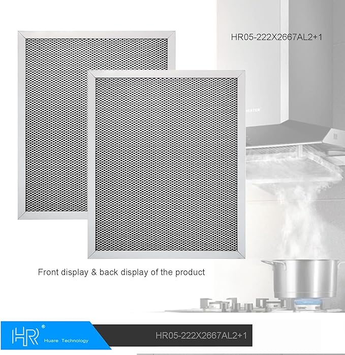 HR Huare Technology 97007696 Charcoal Range Hood Filter, Size 8-3/4 x 10-1/2 Inch, fits Broan,Kenmore,Nutone, Alternative S88152, K7588, S51113711, 41F, 4Pack