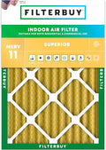 Filterbuy 20x24x2 Air Filter MERV 11 (MPR 1200) Allergen Defense Replacement (1-Pack), Electrostatic Pleated HVAC AC Furnace Filters, Made in USA (Actual Size: 19.38 x 23.38 x 1.75)
