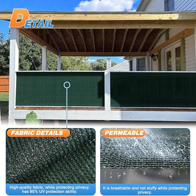 TANG Sun Shade Fabric Roll 8'x45' Shade Cloth - Image 4