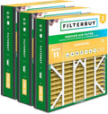 Filterbuy 20x25x5 Air Filter MERV 11 (MPR 1200) Allergen Defense (3-Pack), Pleated HVAC AC Furnace Filters for Trion Air Bear, Generalaire, Skuttle, and More (Actual Size: 19.63 x 24.13 x 4.88)
