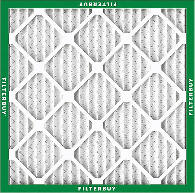 Filterbuy 19x19x1 Air Filter MERV 8 (MPR 700) Dust Defense Replacement (5-Pack), Electrostatic Pleated HVAC AC Furnace Filters, Made in USA (Actual Size: 19.00 x 19.00 x 0.75)