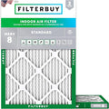 Filterbuy 24x28x1 Air Filter MERV 8 Essential Dust & Allergy Defense, by Filterbuy