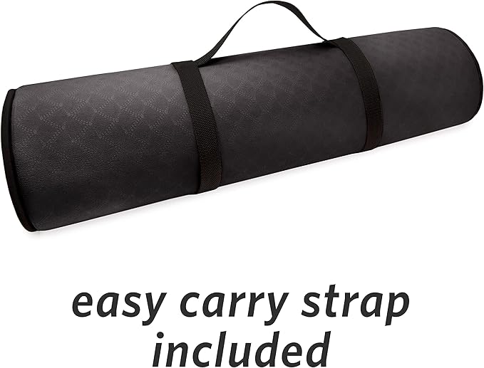 MICRODRY Deluxe Fitness Exercise Yoga Mat for Home & Gym, Extra Thick for High Impact Training, Multi Layered Skid Resistant Surface, Odor Neutralizing with Carrying Strap-FlexoryFit