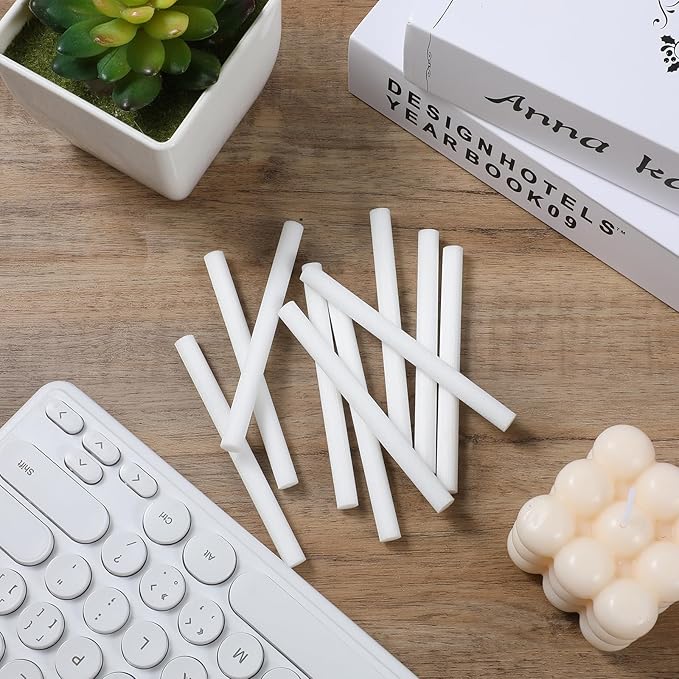 Cotton Stick Refills Cotton Tube Airfreshener Wick 60PCS Humidifier Filter Refill Sticks for Mini Portable USB Car Humidifier Diffuser Sponges Replacement 0.3 × 3.9 Inch Home Office Bedroom Use