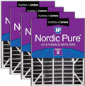 Nordic Pure 20x25x5 (19_3/4 x 24_1/4 x 4_7/8) Air Bear AC Filter Replacement MERV 8 Plus Carbon 4 Pack