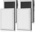 MA 25 Replacement Filters Compatible with MA 25 Series Air Purifier B1/S1/W1, 3-in-1 Filtration System with H13 True HEPA and Activated Carbon Pre-filter, 4 Pack
