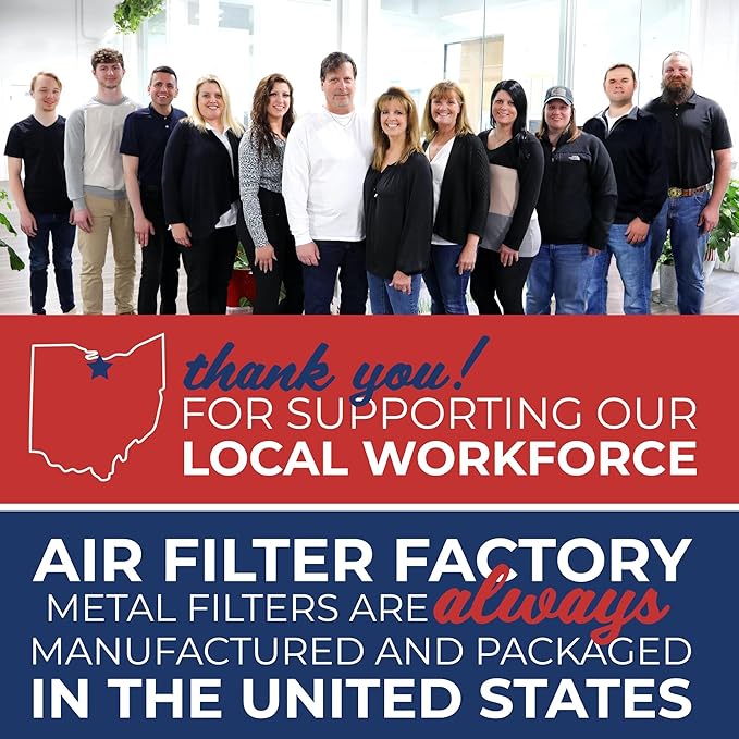 Air Filter Factory Grease Filter S99010301, 99010301 Replacement For Broan Range Hood Aluminum Mesh Grease Vent Filter 11-7/8" X 20-11/32" X 3/8"