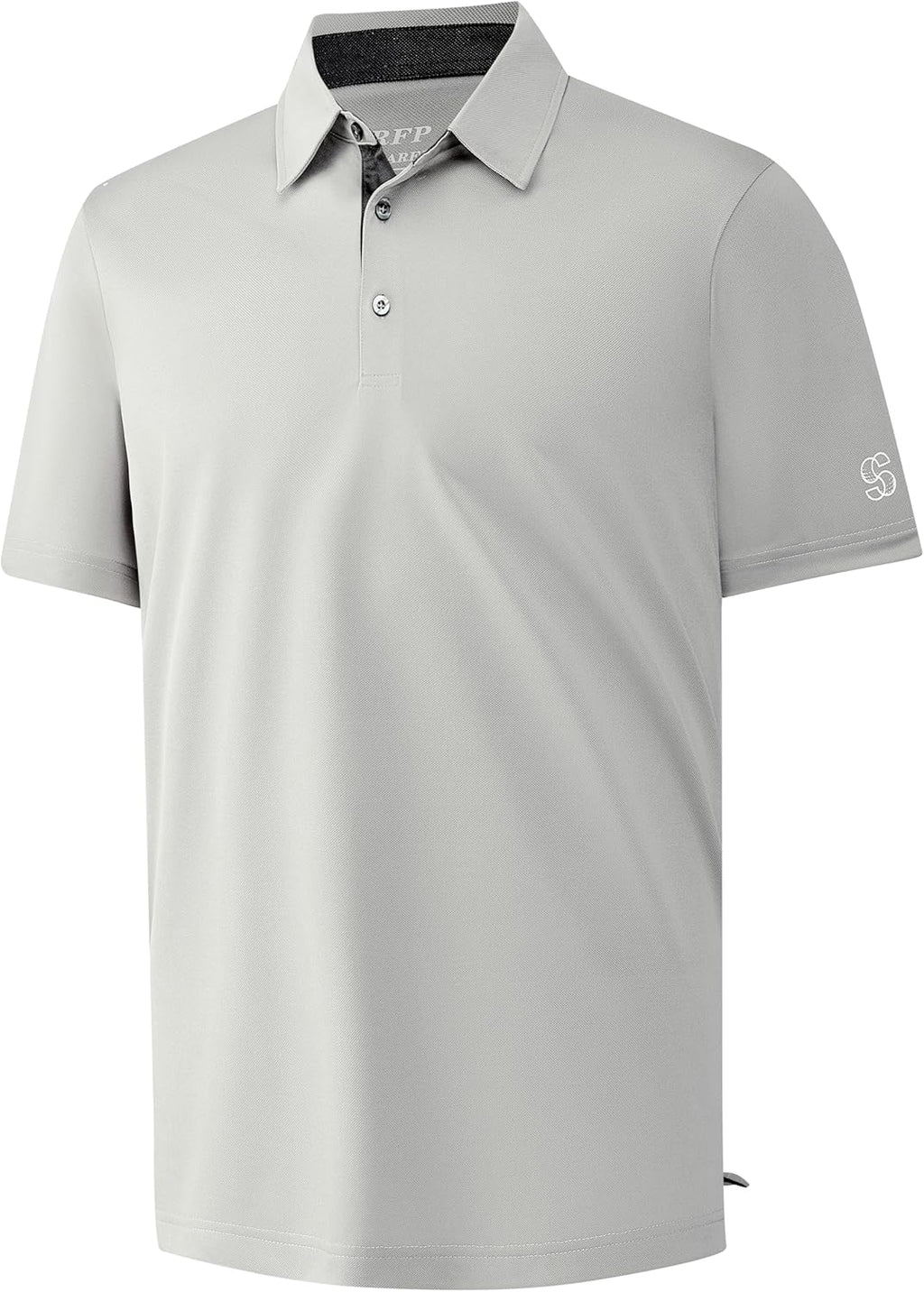 Mens Golf Shirt Short Sleeve Moisture Wicking Dry Fit Performance Solid Casual Pique Collared Golf Polo Shirts for Men