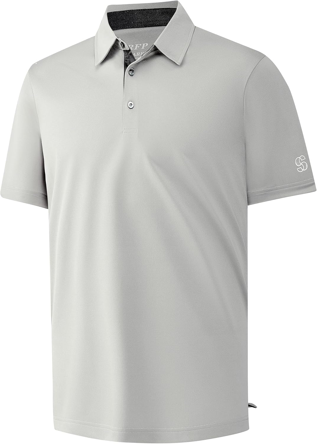 Mens Golf Shirt Short Sleeve Moisture Wicking Dry Fit Performance Solid Casual Pique Collared Golf Polo Shirts for Men