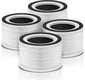 Fillo Air Puri-fier Filter Compatible with Afloia Air Filter Replacement Fillo/Halo and Allo Air Filter, Match ASIN: B088FHCS83/B07JG1R2GB/B07WR2CT7V, 3-IN-1 Filtration, 4-Pack