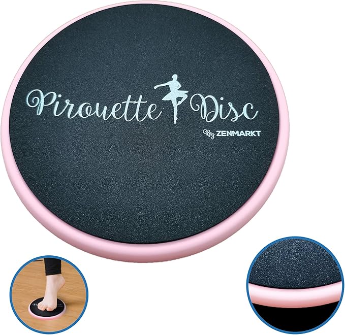 Ballet Pirouette Disc for Dancers - Portable Turn Disc for Dancing on Releve, Gymnastics and Ice Skaters - for Better Pirouette Technique, Releve, Turns and Dance Spinning-FlexoryFit
