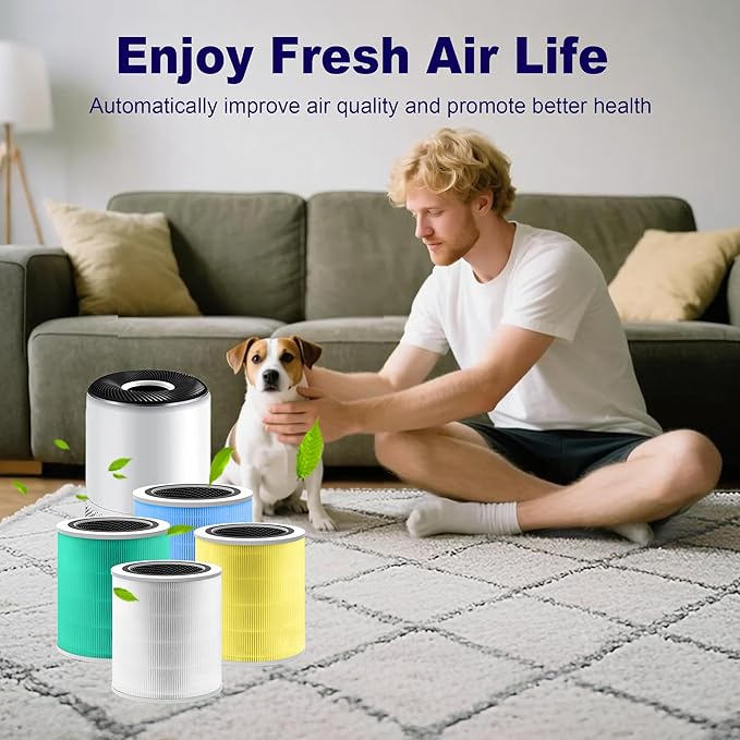 Core 400S Toxin Absorber Replacement Filter for LEVOIT Core 400S and Core 400S-P Smart WiFi Air Purifier, 3-in-1 H13 True HEPA Activated Carbon Filter, Core 400S-RF-TX (LRF-C401-P-GUS), Green, 1 Pack