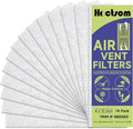 Air Vent Filter 4 x 12 Inch, Thin Air Vent Floor Heater Pre-Filter Sheet Work by Hoctsom