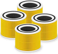 Core 300 Pet Care Replacement Filter for LEVOIT Core 300 Core 300-P Core 300S Vortex Air Air Purifier, 3-in-1 H13 Grade True HEPA High-Efficiency Activated Carbon, Core 300-RF-PA, 4 Pack, Yellow