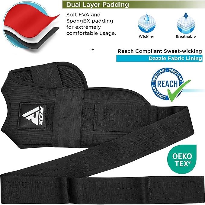 RDX Yoga Stretching Strap, Ankle Ligament Stretcher Belt with Loops Ligament Stretch Band, Fitness Leg Stretcher for Plantar Fasciitis, Foot Stretch Assist for Hamstring, Flexibility Exercise-FlexoryFit