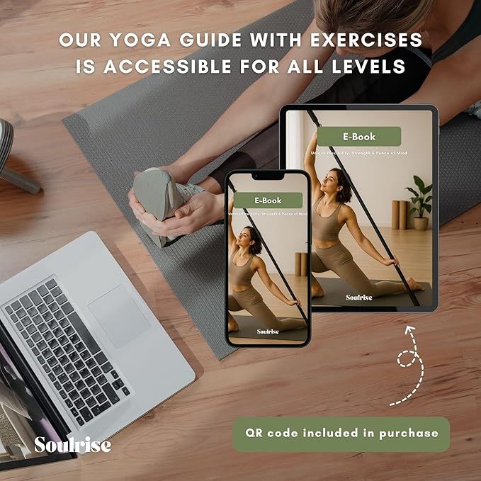 Yoga Stick for Mobility Exercise, Stretching, Pilates, Physical therapy, Fitness and other Workout - Adjustable 5 ft Pole will fix Posture, Stretch, Balance and Flexibility Training - Incl free E-book-FlexoryFit