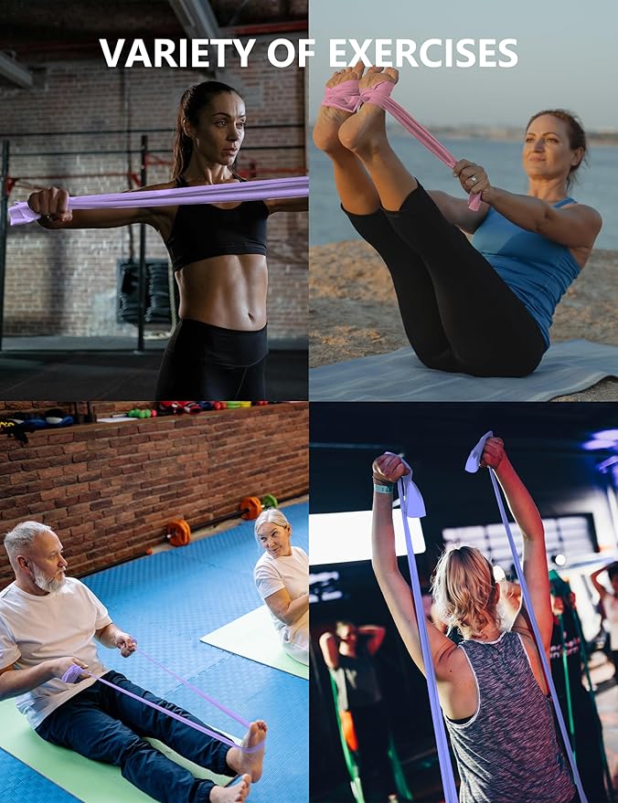Fabric Resistance Bands for Women – 5 Level Exercise Bands Resistance Set, Resistance Bands for Working Out with Handles, Workout Bands Resistance for Women, Yoga, Pilates, Glutes, Legs,Vigor Yellow-FlexoryFit