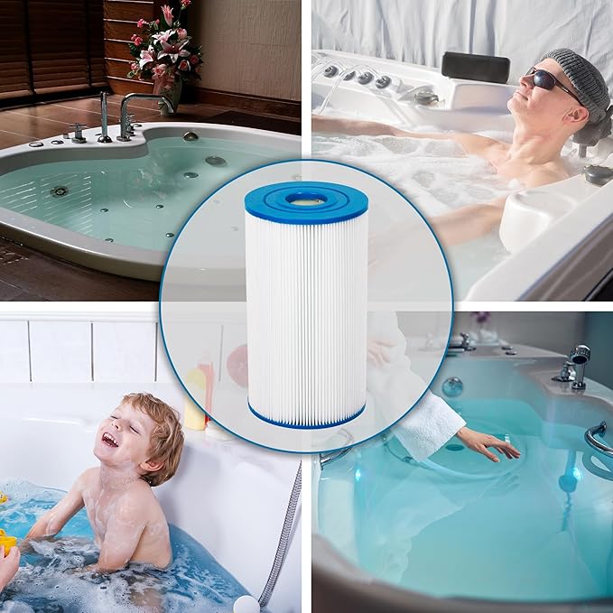 PWK30-EC Spa Filter Cartridge Replaces for C-6430,FC-3915, CCP498, 13004, AK-5005, XLS-602, FC-3915M, Hot Springs 31489, Darlly 60307, 30 sq.ft Drop in Hot Tub Filter-4 Pack