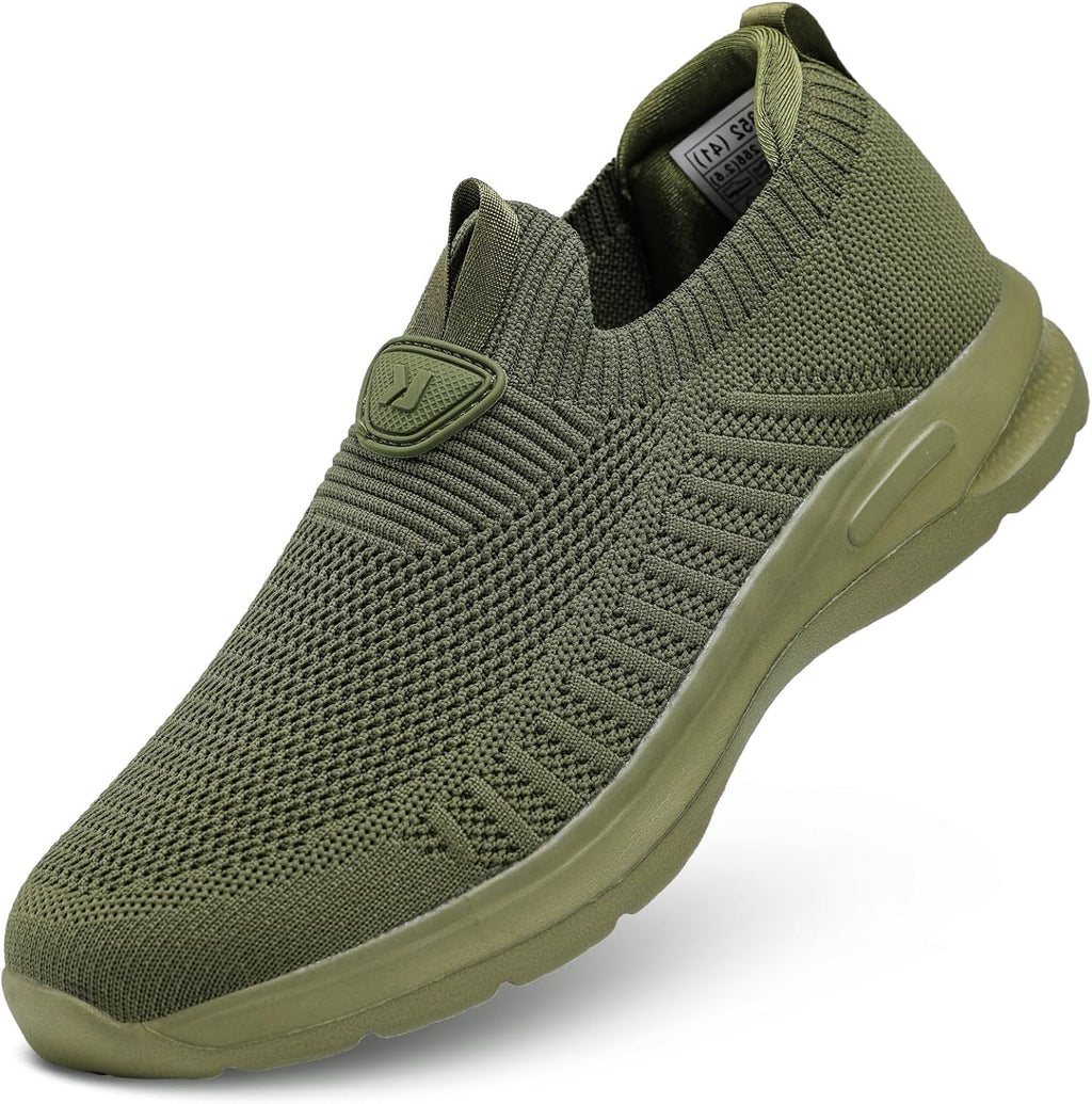 Mens Walking Shoes Lightweight Breathe Mesh Running Shoes Slip On Fashion Tennis Sneakers Comfort Gym Workout Zapatos de Hombre