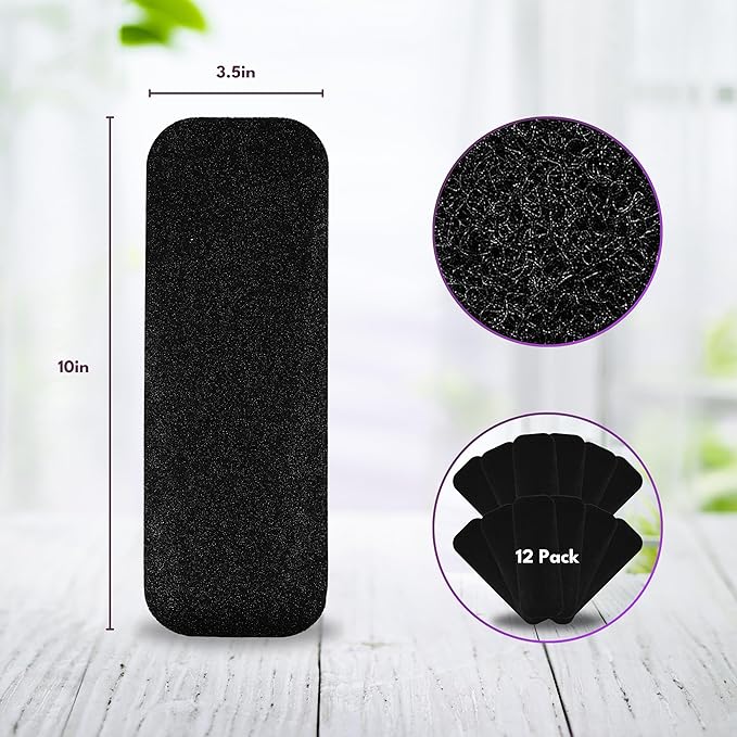Filter Monster Coconut Carbon Ceiling Fan Filters - Easy-Stick Activated Coconut Carbon Ceiling Fan Filter - Ceiling Fan Blade Filters for Common Household Contaminants - 12 Pack