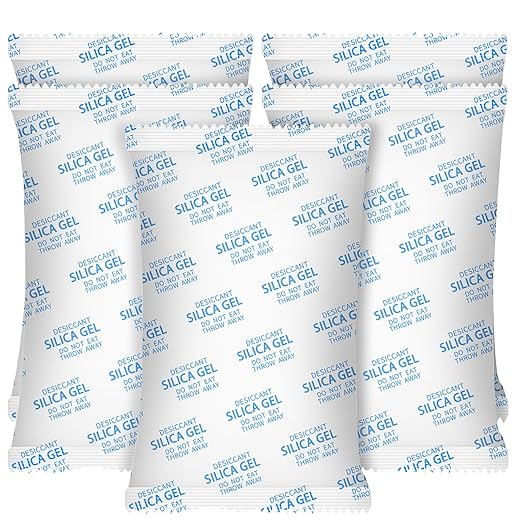 Large Desiccant Packs, 5 Packs 600 Gram Silica Gel Packets Reusable, Dehumidifier Packs for Car Desiccant, Large Moisture Absorbers for Car, Safe, 3D Filaments, Basement Garage