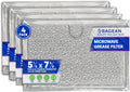 Microwave Filter Replacement 5.12” x 7.64” Fits Frigidaire 5304464105 WB06X10608 GE Microwave Filter - Aluminum Mesh Screen Grease Filter - Filters Air Entering Over the Range Oven Vent Fan (4-Pack)