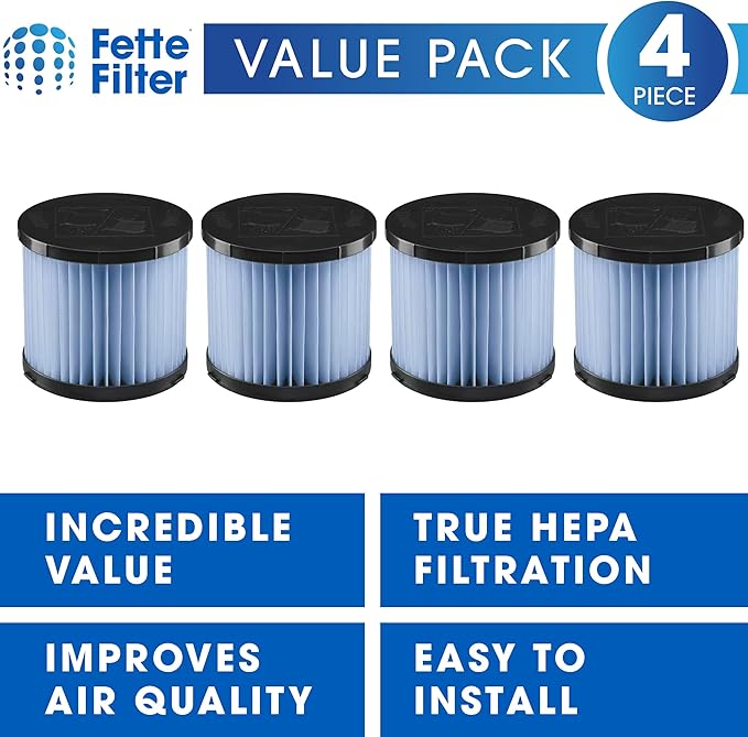 Fette Filter - Fette Filter - A32RF08 Fine Dust Replacement Filter Compatible With RYOBI 18V ONE+ P3240, PCL733, and PCL734 Compare to Part # A32RF08. Pack of 2
