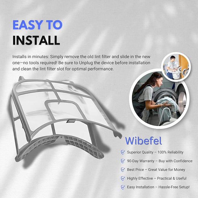 Dryer Lint Filter Screen fits LG DLEX8100W DLEX8500W DLEX8900B/00 DLEX9000V - Image 6