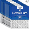 Nordic Pure 18x24x1 (17 1/2 x 23 1/2 x 3/4) Pleated MERV 12 Air Filters 12 Pack