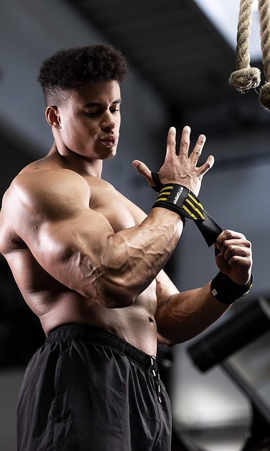 Fitgriff® Lifting Straps & Wrist Wraps (Bundle) Superior Support for Weightlifting & Gym Workouts - for Men and Women-FlexoryFit