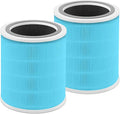 Core 400S Replacement Filter Compatible with LEVOIT Core 400S, 3-in-1 Filter, Activated Carbon Filtration, Compared to Part# Core 400S-RF Blue (2Pack)
