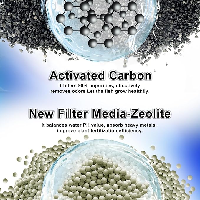 12 Pack Large Filter Cartridge for Top Fin RF-L Filter, Aqurium Filter Cartridge Refill for Top Fin Desktop Aquariums with Large Retreat Filter