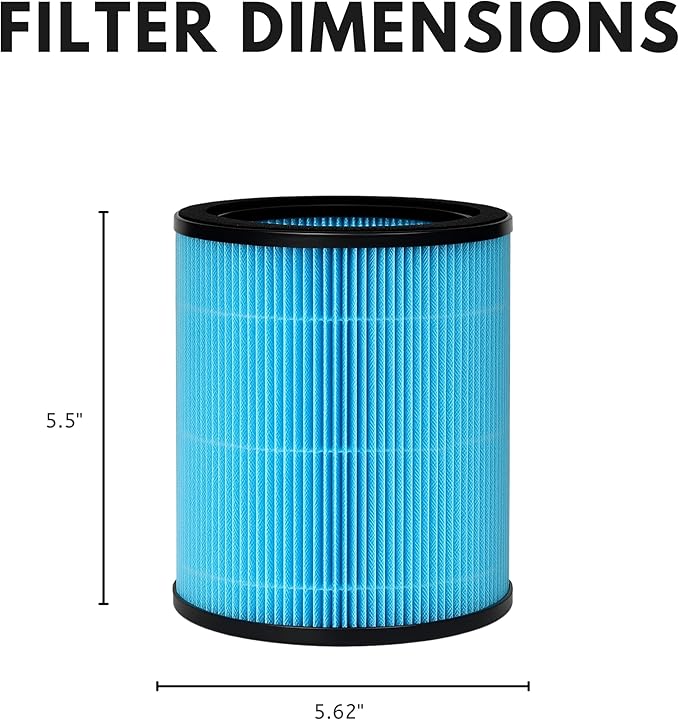 Nispira AP0601 Filter Replacement for AirTok Air Purifier AP0601-RF 2-in-1 True HEPA, 1 Pack