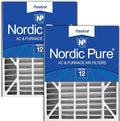 Nordic Pure 20x25x5 (19_3/4 x 24_1/4 x 4_7/8) Air Bear Replacement 259112-102 MERV 12 Air Filters 2 Pack