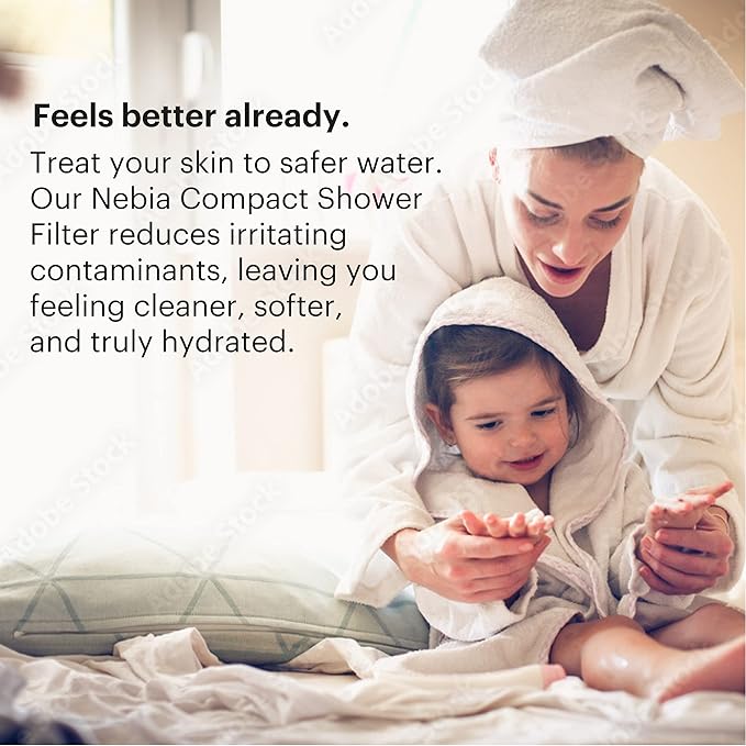 Brondell Shower Filter VivaSpring, Compact Polished Chrome – High Output, 100% High-Purity KDF Filtration, With FF-30 Filter Cartridge, Filtered Shower Water for Healthier Skin & Hair