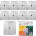 10 Packs 500 Gram Desiccant Canisters, Indicating & Rechargeable Gun Safe Dehumidifier, Portable Desiccant Canister, Silica Gel Moisture Absorber for Storage